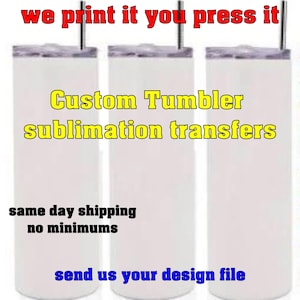 20 Unzen Sublimationsdrucke nicht der Becher das Papier !!!!!!