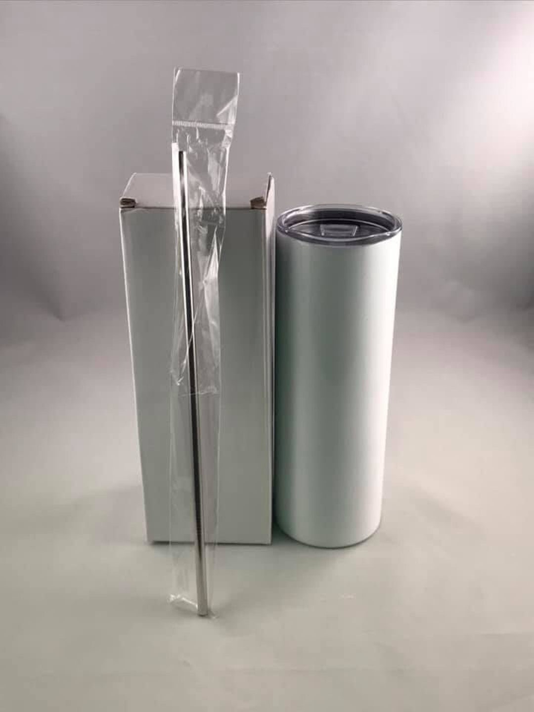 USA Warehouse 20 Oz Blank White Straight Skinny Tubler Stainless Steel Insulated Subliation Tubler with Straw - Tubler and Subliation Tubler price