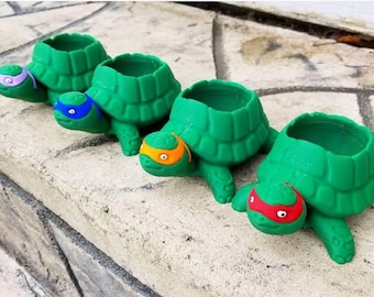 Teenage Mutant Ninja Turtle 3D Printed Planter TMNT