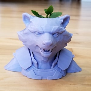 Guardians of the Galaxy Rocket Raccoon 3D Printed Planter