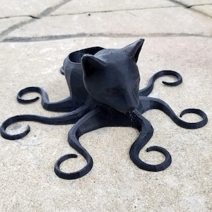 OctoCat Octopus Cat 3D Printed Planter