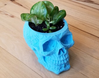 Day of the Dead Skull 3D Printed Planter