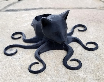 OctoCat Octopus Cat 3D Printed Planter