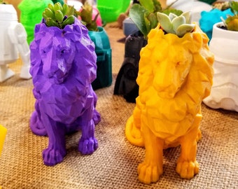 Lion 3D Printed Planter