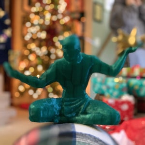 The Spirit of Detroit Statue 3D Printed Ornament