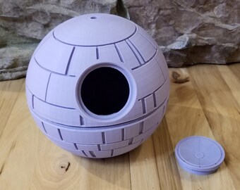 Star Wars Death Star 3D Printed Birdhouse or Aquarium Decoration