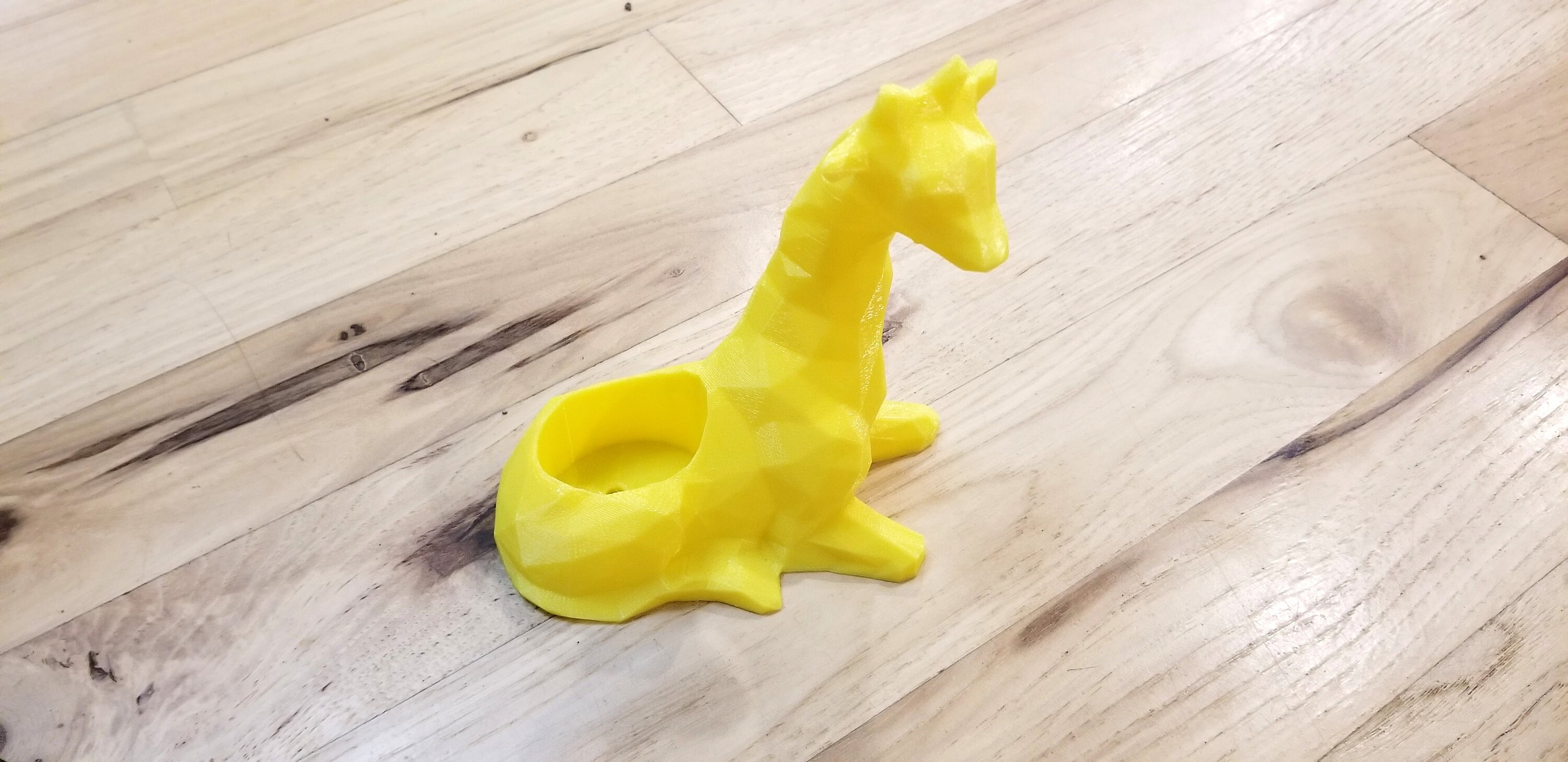 Polygonal Giraffe 3D Printed Planter | Etsy