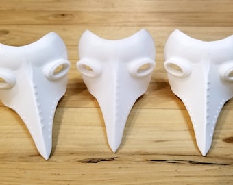 3D Printed Miniature Plague Long-Nose Mask for Trolls/Dolls/etc.