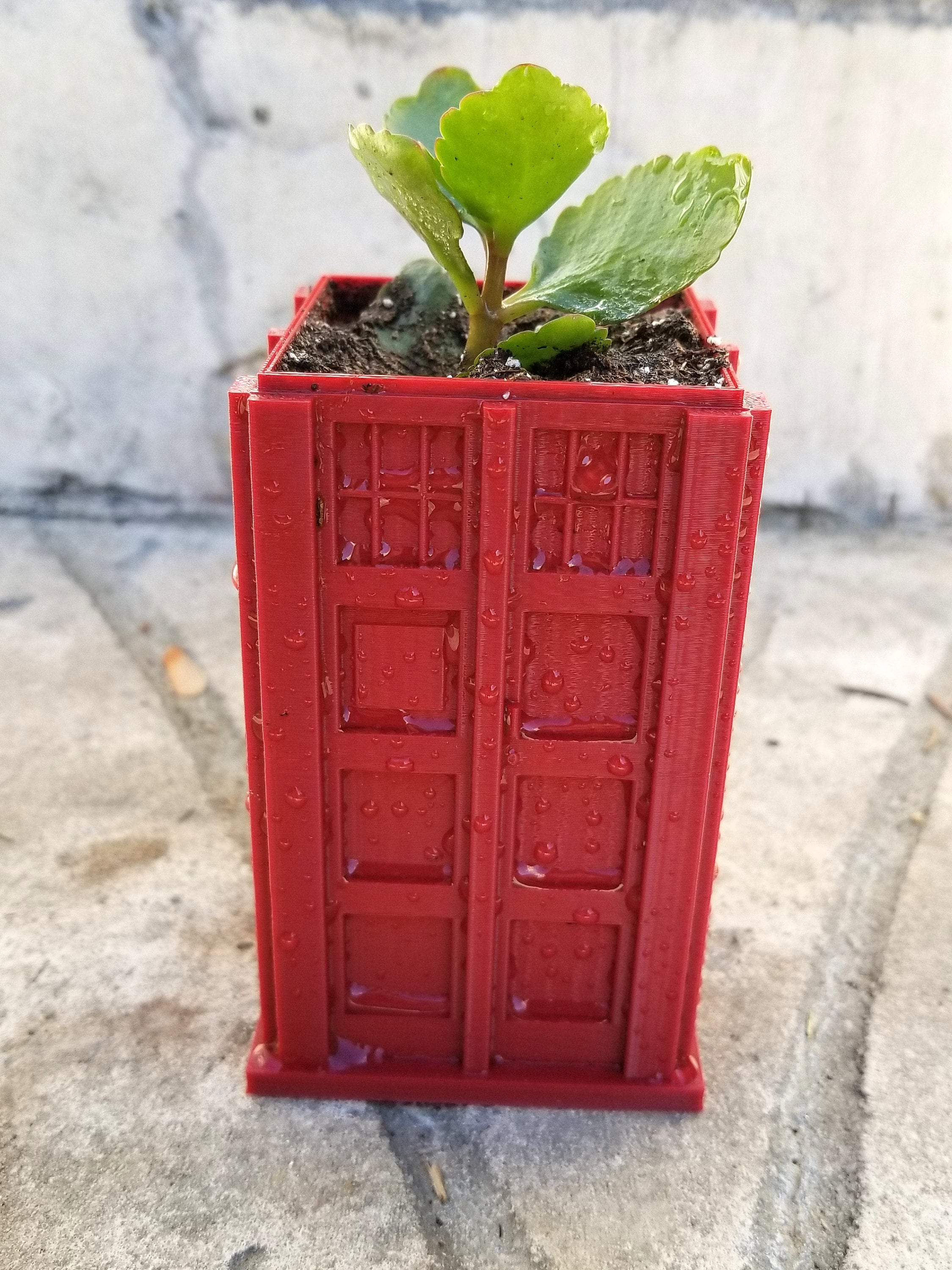 Doctor Who TARDIS Phone Booth Police Box 3D Printed Planter | Etsy