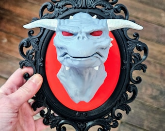 Ghostbusters Terror Dog 3D Printed Baroque Frame, Hand-Painted