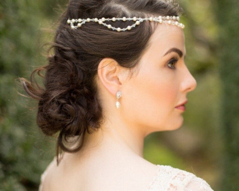 St.Tropez Bohemian Style Pearl and Crystal Headband