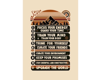 Saylor's 10 Rules Poster