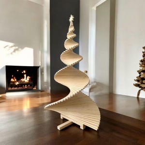 Modern faux christmas tree, handmade alternative xmas tree, tradition tree, new year symbol, tall family tree, new holiday decorations