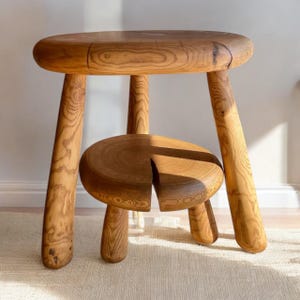 Soporte decorativo de madera maciza, taburete redondo simple, soporte para pasteles, taburete para plantas de interior, elevador de madera gruesa, decoración moderna para el hogar, soporte para jabón marrón