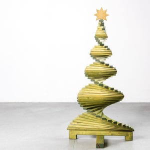Indoor faux christmas tree, modern wood tree, green christmas tree, rustic tree decor, modern nature decor, season holiday new year tree