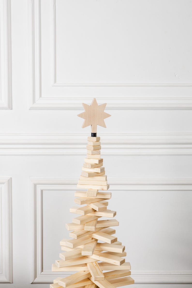 Large spiral Christmas tree, seasonal home decor, Christmas decor, faux Xmas tree, new year symbol, beige color tree, Christmas gift idea image 7