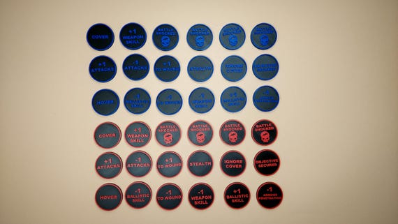 Warhammer 40k Essentials Token Set | Warhammer Zubehör für 40k
