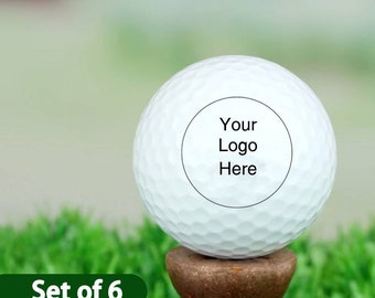 Custom Printed Golf Balls Custom Golf Ball Set of 6 Gifts for Golf Lover