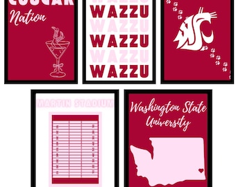 Washington State Universität® benutzerdefinierte Studentenwohnheim Poster