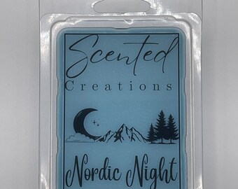 Cera fundida Nordic Night: mezcla natural de cera de soja y coco, aroma a eucalipto y lavanda