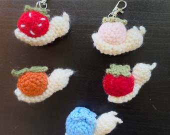 Crochet Fruit Snails