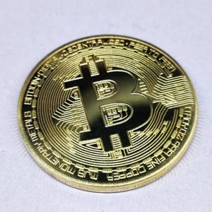 Moeda Bitcoin de lembrança