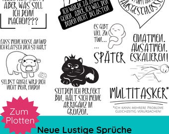 Plotter file funny sayings SVG PNG · Plotter file T-shirts, bags, mugs · witty sayings SVG · German sayings SVG · Shirt SVG