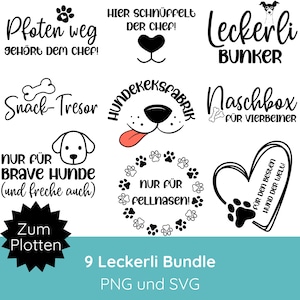 Dog treats plotter file SVG PNG for treat bags, storage jars, cookie jars · Dog sayings svg · Plotter file dog svg · Dog love