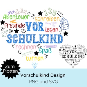 Preescolar SVG PNG · Archivo de trazador de regreso a la escuela · Cricut Silhouette Studio · Inscripción de mochila escolar · Camisa SVG · Corazón de regalo de inicio de escuela svg