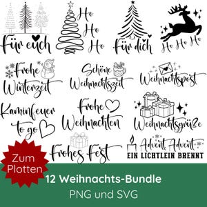 Weihnachten SVG · German Weihnachten Plotterdatei Bundle PNG SVG · Plotter Weihnachten · Weihnachtsbaum svg · Christmas svg · Shirt svg