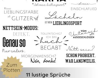 Plotterbestand voor shirts PNG SVG · Plotterbestand grappige uitspraken · Cricut Silhouette Studio plotterbestand SVG · Duitse uitspraken svg