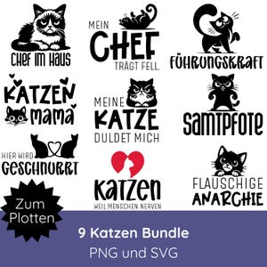 Chat SVG PNG · Fichier plotter bundle dictons drôles · T-shirt chat SVG · Cadeau d'adieu collègues · Fichier plotter chat · Silhouette Studio