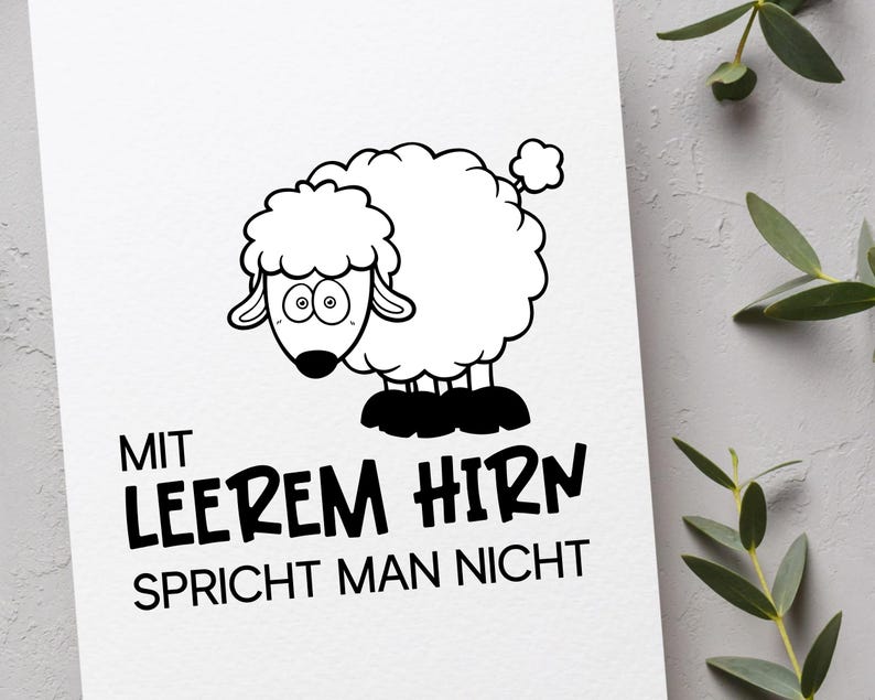 Plotter file funny sayings SVG PNG · Plotter file mug, shirt SVG · German sayings SVG · Short funny sayings · Silhouette Studio image 7