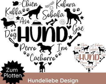 Dog Heart SVG PNG plotter file · Cricut Silhouette Studio · Dog plotting · Heart SVG · Dog sayings SVG · Shirt SVG · Dog plotter file