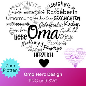 Arquivo plotter da vovó Coração SVG PNG · Travesseiro da vovó · Copo da vovó · Cricut Silhouette Studio · Camisa svg · Presente da vovó do enredo · Presentes para a vovó
