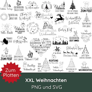 Christmas SVG · XXL German Christmas plotter file bundle png svg · Christmas tree svg · Mulled wine SVG · Christmas tree svg · Christmas svg