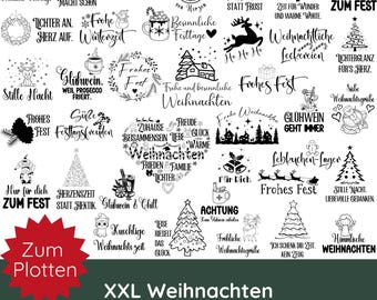 SVG di Natale · Pacchetto di file plotter natalizio tedesco XXL png svg · Albero di Natale svg · Vin brulé SVG · Albero di Natale svg · Natale svg