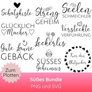 Keksdose Süßigkeiten Nervennahrung Plotterdatei PNG SVG · Deutsche Sprüche svg für Aufbewahrung, Anhänger, Deko · Etiketten zum Ausdrucken