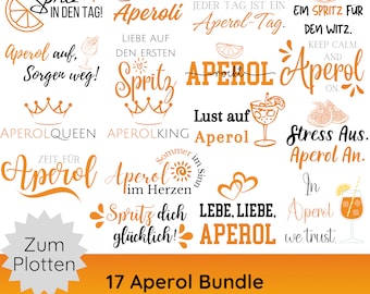 Deutsche Plotterdatei Aperol SVG PNG Bundle · Cricut Silhouette Studio · Deutsche Sprüche svg · Drinking SVG · Holy Aperoli svg - Shirt svg