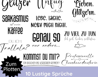 Cutting file funny sayings SVG PNG · Cutting file T-shirts, bags, mugs · German sayings SVG · Shirt SVG · Cricut Silhouette Studio