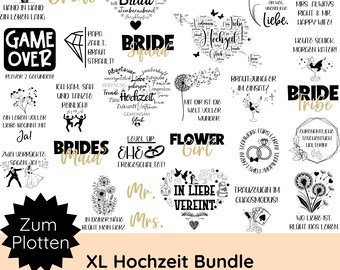 Wedding SVG plotter file · Wedding gift · Hen party · Hen party accessories · Hen party plotter file · Plotter file with sayings