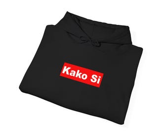 Kako Si Hooded Sweatshirt: Macedonian Heritage, Unisex Balkan Pride