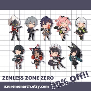 Zenless Zone Zero Acrylic Charms (30% Off!!)