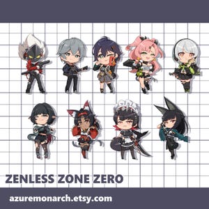 Zenless Zone Zero Acrylic Charms
