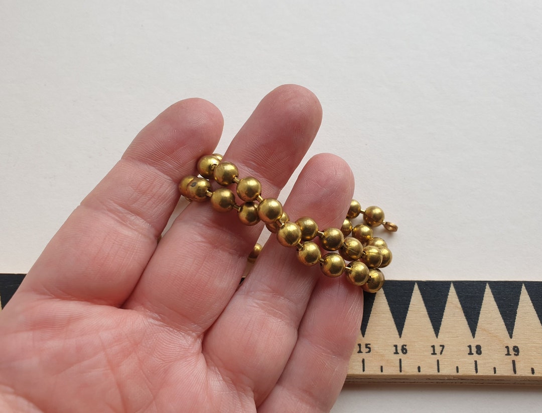 Vintage Brass Ball Chain Sections Chunky Chain Etsy