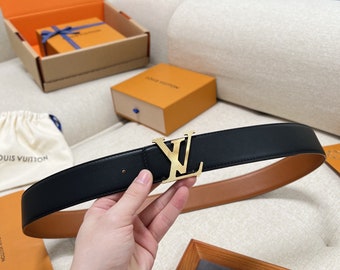 Louis Vuitton Men's %100 Genuine Leather Belt