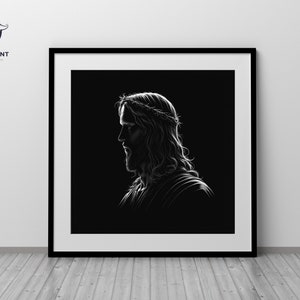 Jesus Black and White | Digital Download | Picture of Jesus | Jesus of Nazareth | Jesus Christ Picture | Jesus Images | Jesus Picture