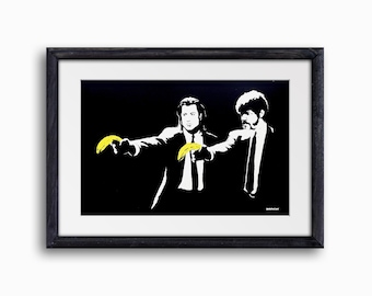 Banksy Pulp Fiction | Digital Download | Banksy Art | Graffiti Art | Renowned Paintings | Iconic Artwork | Banksy Artwork Print | Streetart