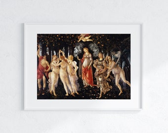 Primavera | Digital Download | Sandro Botticelli | Renaissance Art | Divine Feminine | Famous Paintings Artwork | Renaissance Paintings