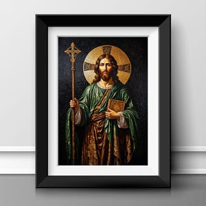 John the Baptist | Digital Download | Saint Artwork | Mosaic Artwork | St John the Baptist | Biblical Art | Spiritual Artwork | John Baptist